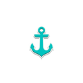 Bogg Bit - Turquoise Anchor