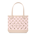Baby Bogg Bag - Checkered Linen/ Pink Marshmallow